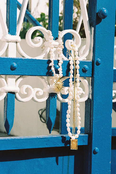 THE SUN TAROT CHARM GOLD
